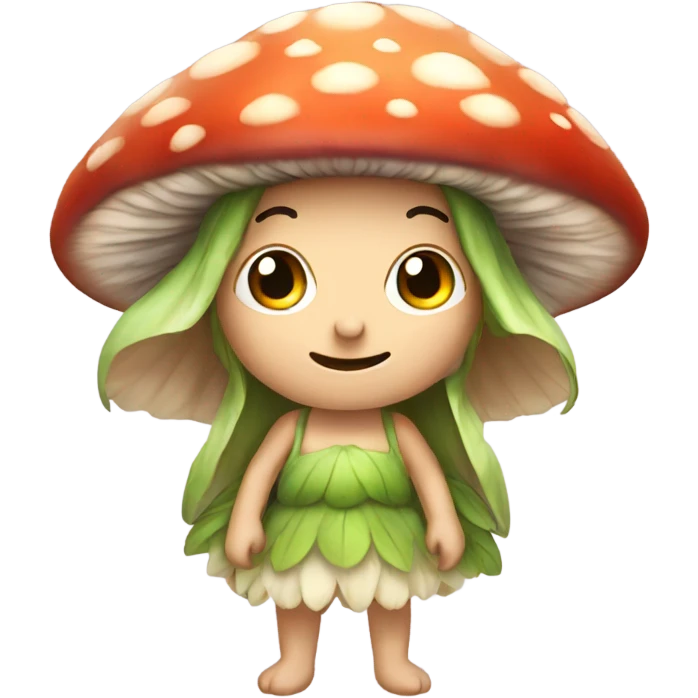 Mushroom fairy emoji