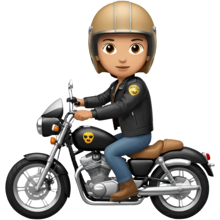 rider riding motorbiker emoji