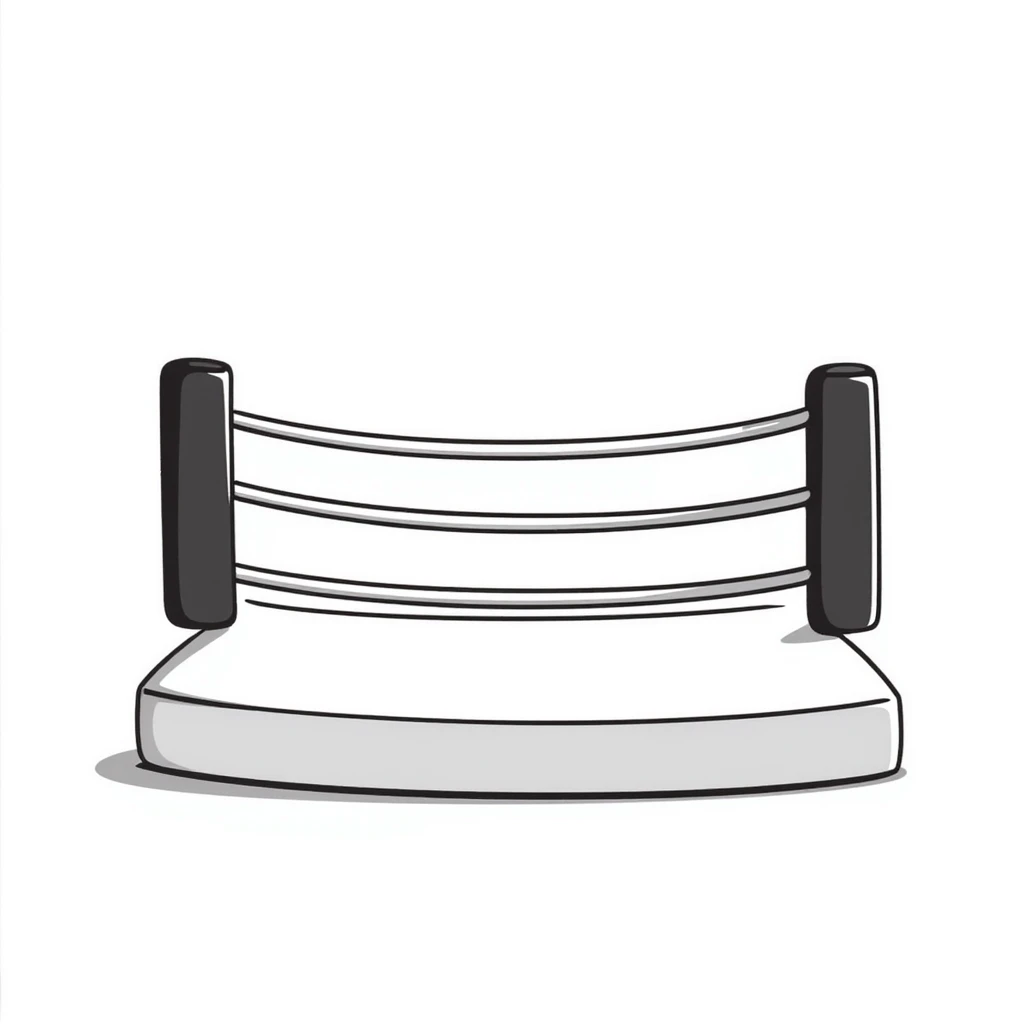 Boxing ring with ropes emoji