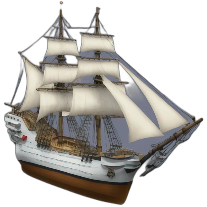 Olé frigate emoji