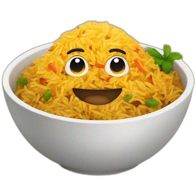biriyani in a bowl emoji