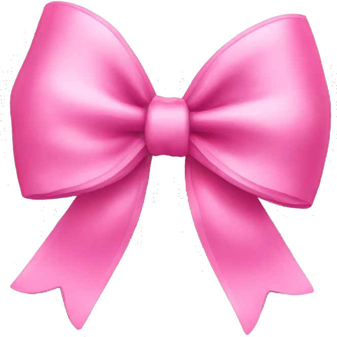 pink bow emoji