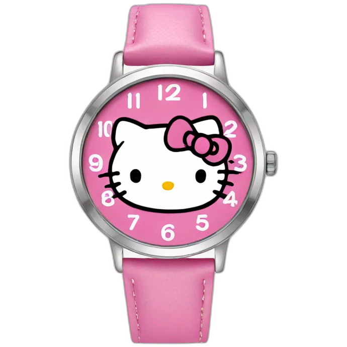 hello kitty watch emoji