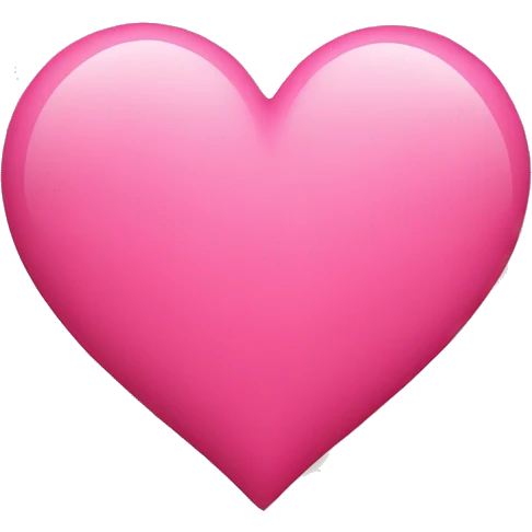 Tango pink color heart emoji
