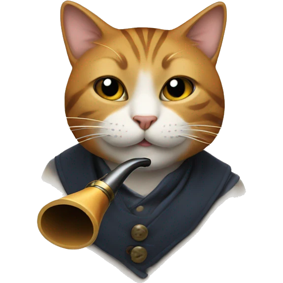 Cat with a pipe emoji