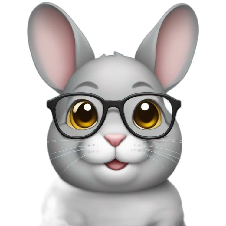 nerd chinchilla emoji