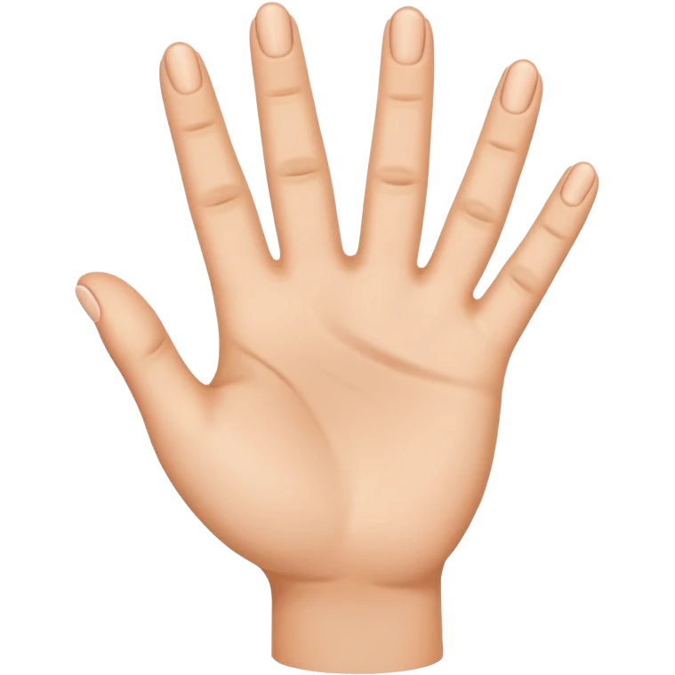 emoji com a mão mostrando 4 dedos emoji