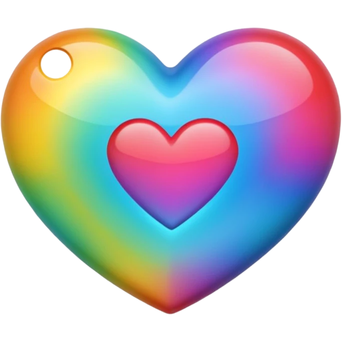 cœur, multicolore emoji