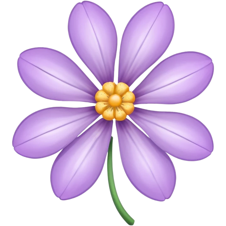 pastel lilac flower with shiny petals emoji