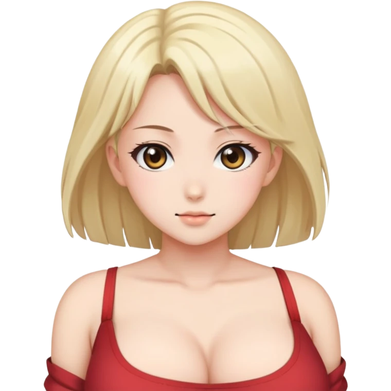 Anime girl with big tits emoji