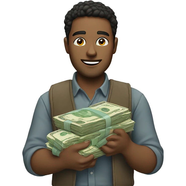 Marco with money bills emoji