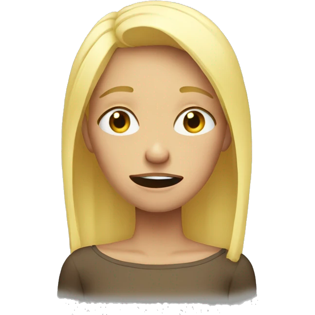 crying blonde emoji