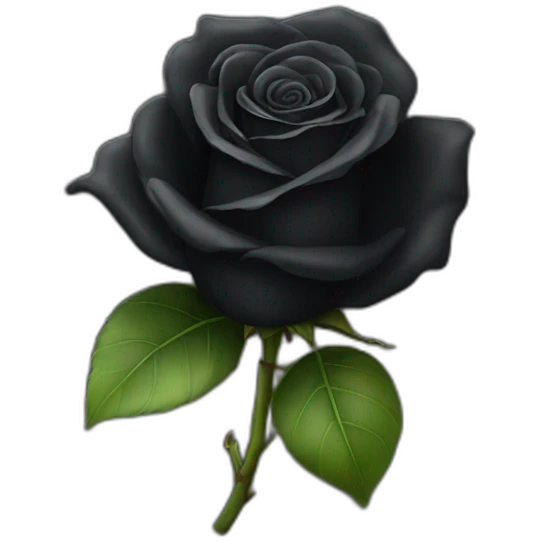 Black rose emoji