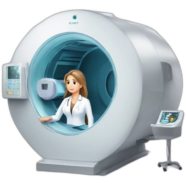 Posh-Radiologist-performing-breast-mri-to-woman emoji
