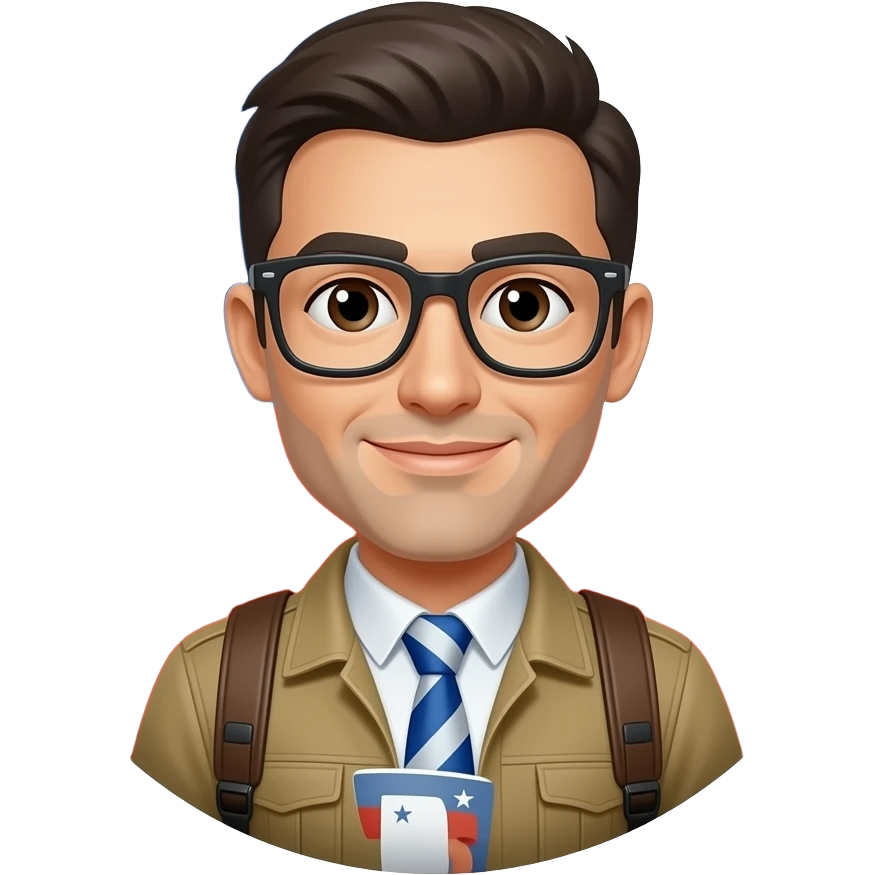 Hombre viajo a chile emoji