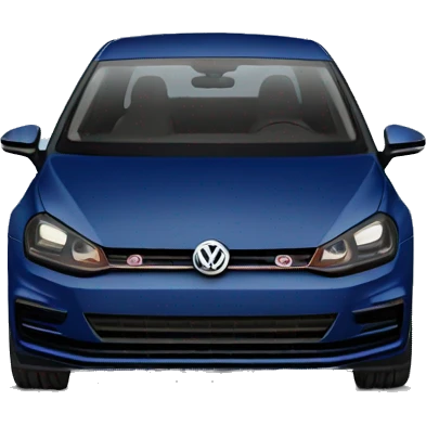 VW GOLF Dark Blue emoji