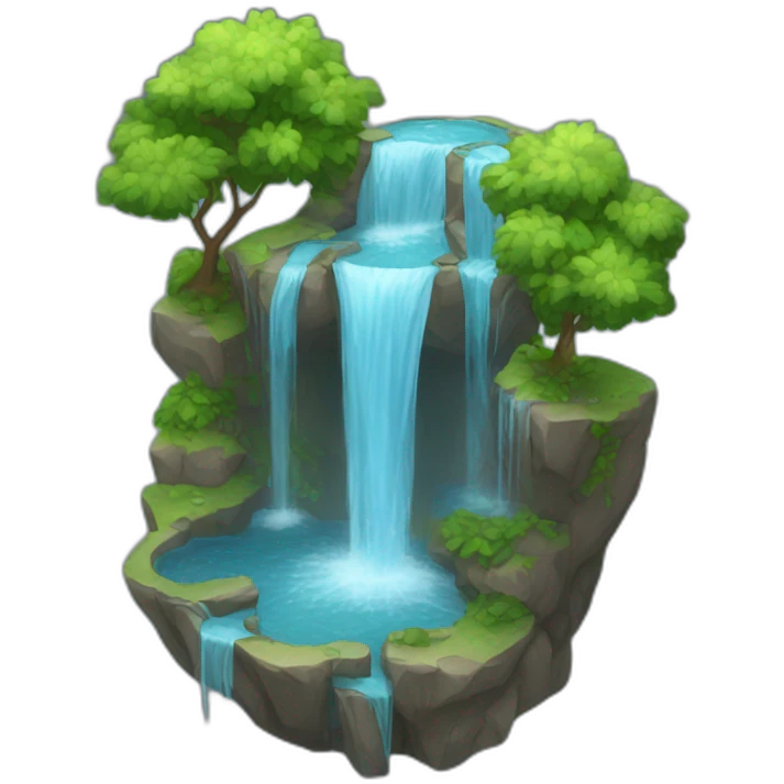 water fall emoji