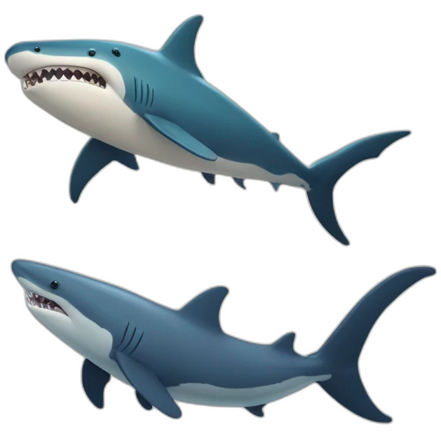 Baleine avec un requin emoji