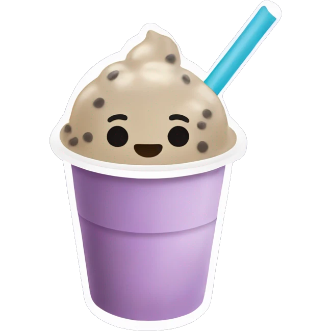 taro bubble tea  emoji
