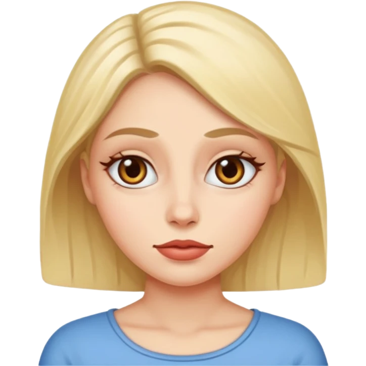 cross eyed woman emoji