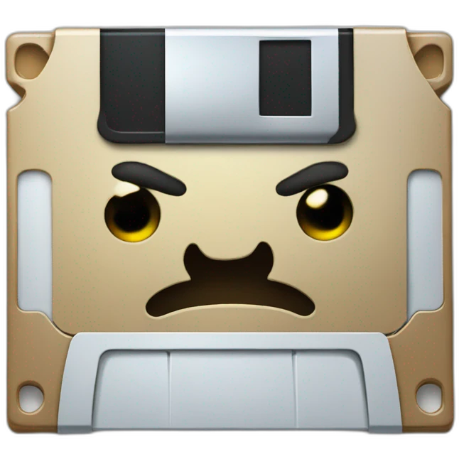 Happy Floppy Disk emoji