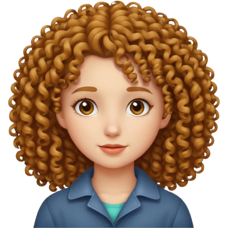 кучерявая девушка emoji