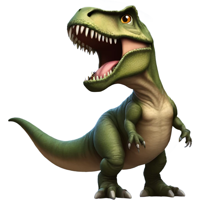 T rex in moon emoji
