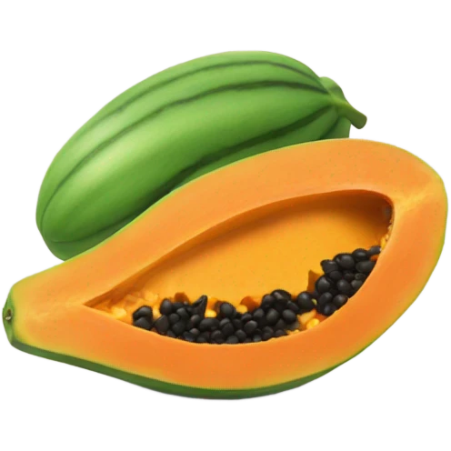 Papaya emoji
