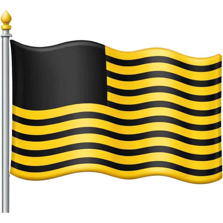 A flag emoji similar to German flag but replace color red with white emoji