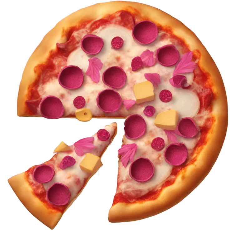 Pink pizza emoji