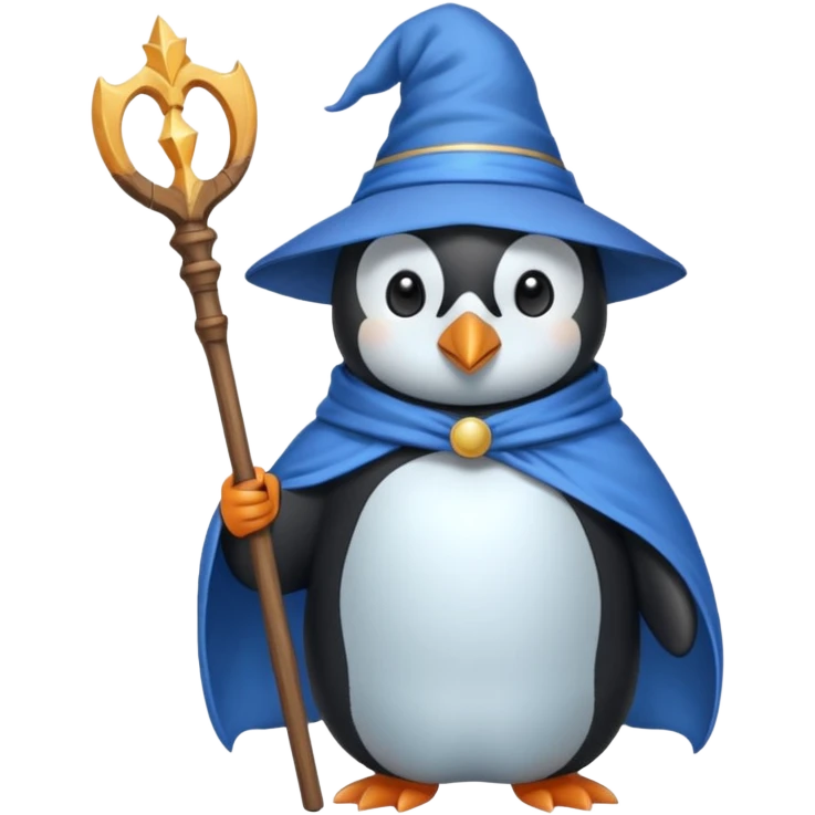 Penguin Wizard emoji