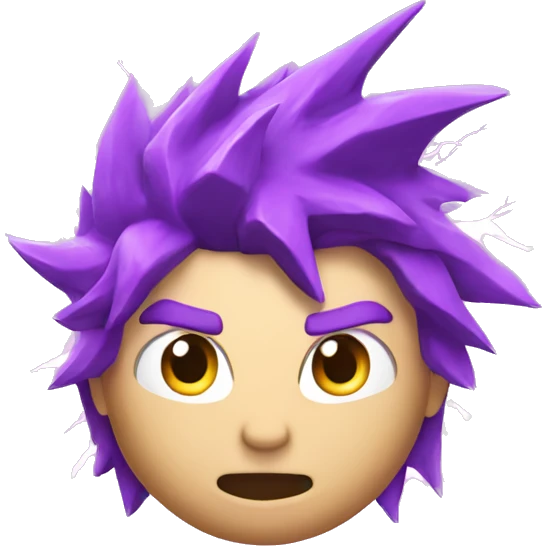 purple animated thunderbolt NOT A PERSON A LIGHTNING BOLT emoji