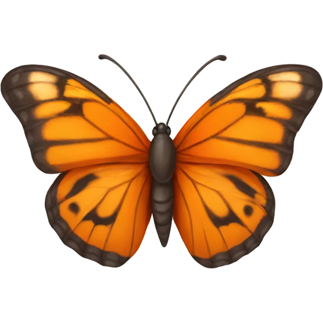 Orange butterfly emoji