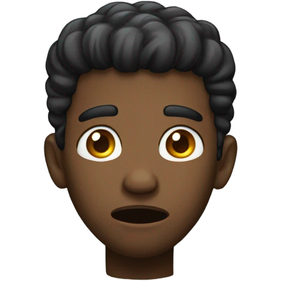 Black dude holding his head in disbelief emoji