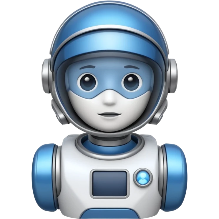 blue and white astrobot copilot emoji