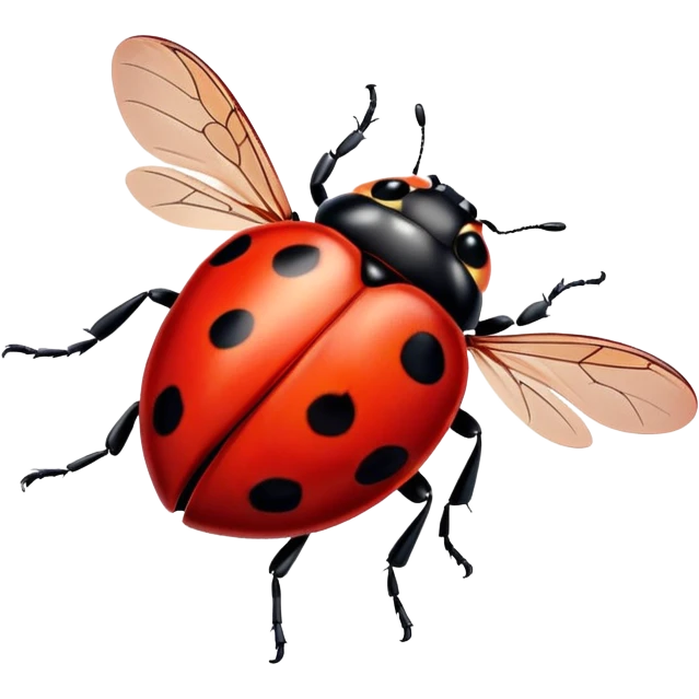 flying ladybug emoji