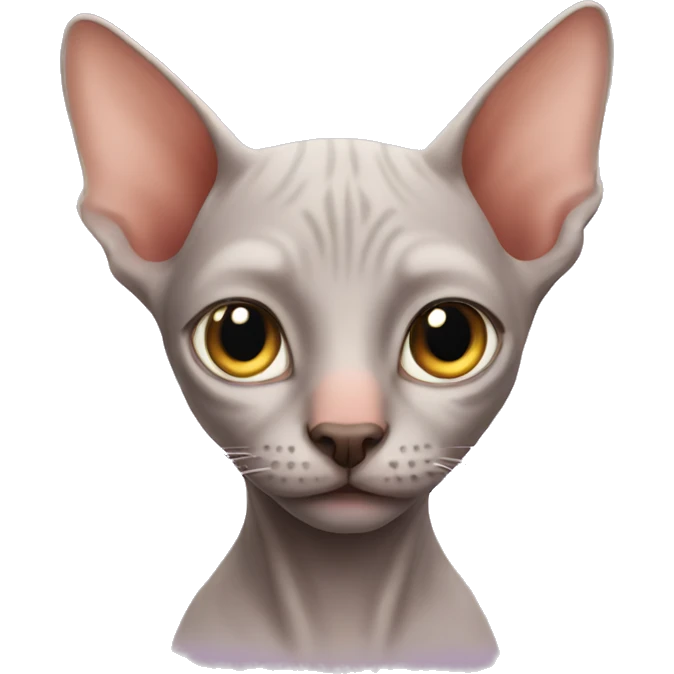 Hairless cat emoji