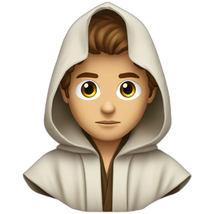 anakin skywalker (sith eyes) (hooded robe) (portrait, front facing) emoji