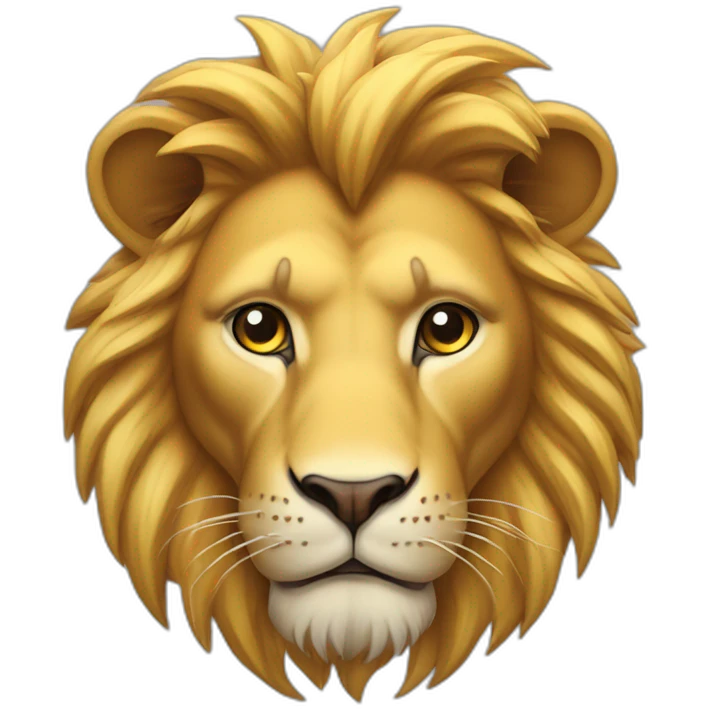 Lion fait d électricité emoji
