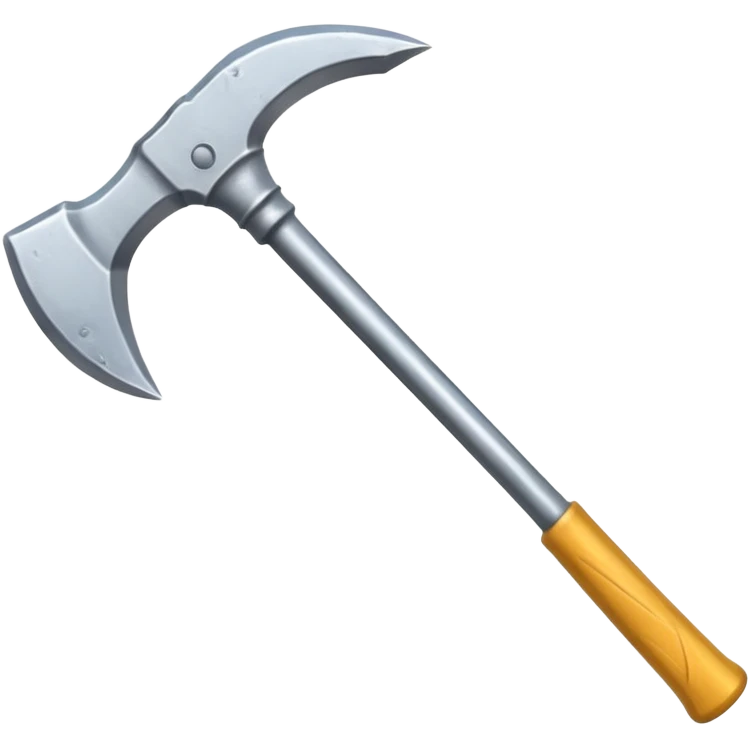 Double-sided pickaxe for mining ore emoji
