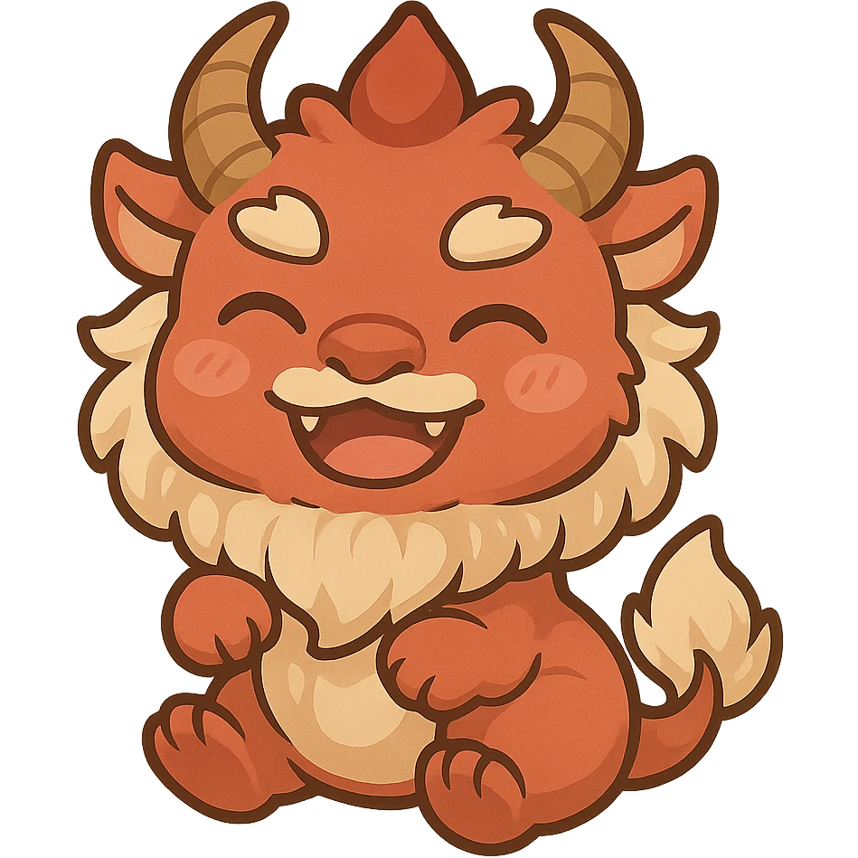 一个可爱的小年兽 emoji