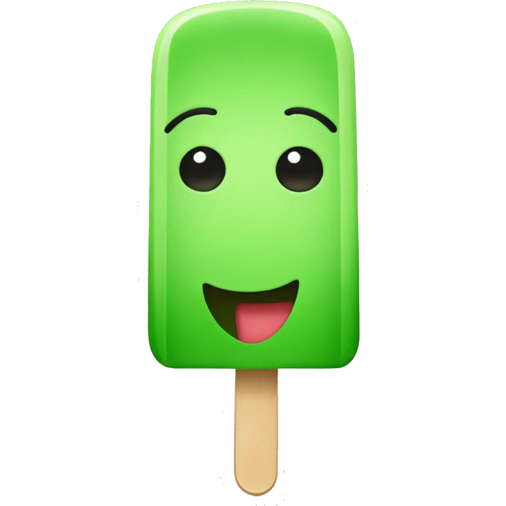 green popsicle emoji
