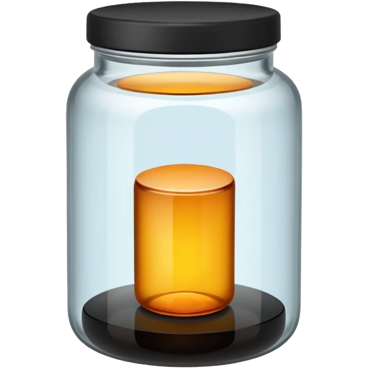 Amber jar black top emoji