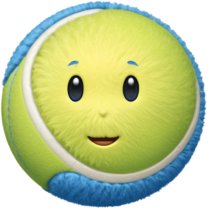 full blue tennis ball emoji