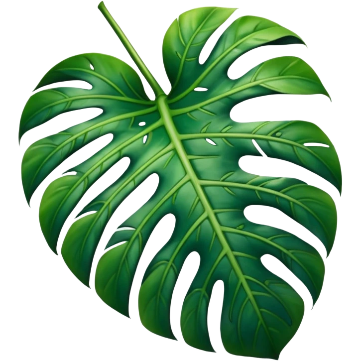 a monstera deliciosa leave emoji