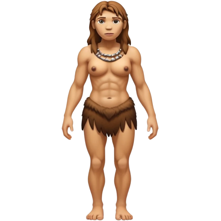fullbody neanderthal woman attractive figure emoji