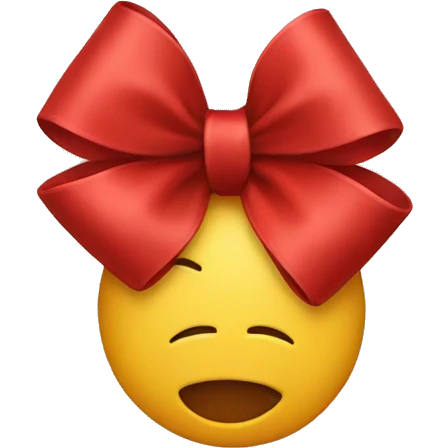 Red bow emoji