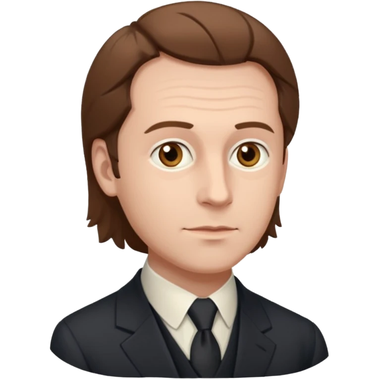 Johann Gottlieb Fichte philosopher three-quarter view brown hair, bit more elegant emoji