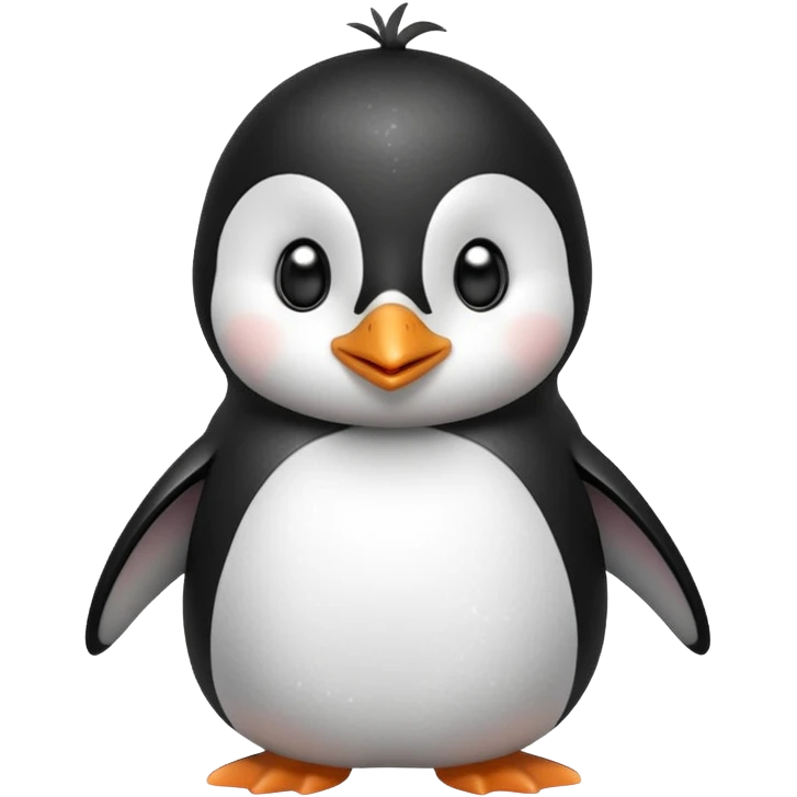 cute penguin make bunch of expressions or emojis, make sure to make him have a sparkle in his eyes emoji