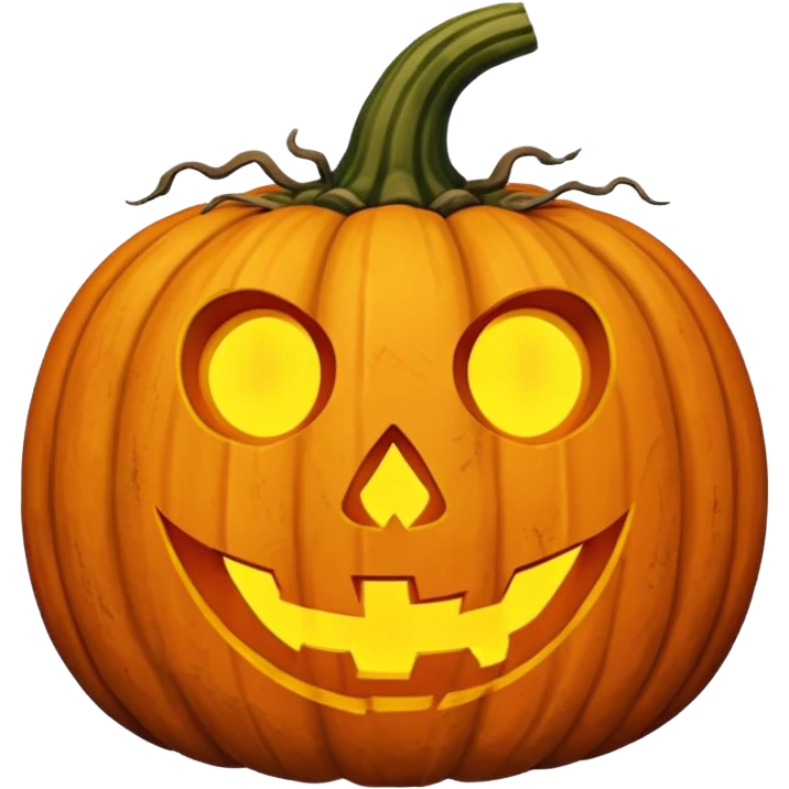 A Cursed, Weathered Halloween Pumpkin emoji